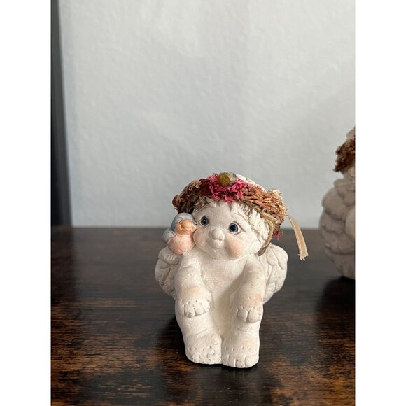 Vintage Dreamsicle Cherub Angel Figurines Set of 3 - Picture 2 of 6